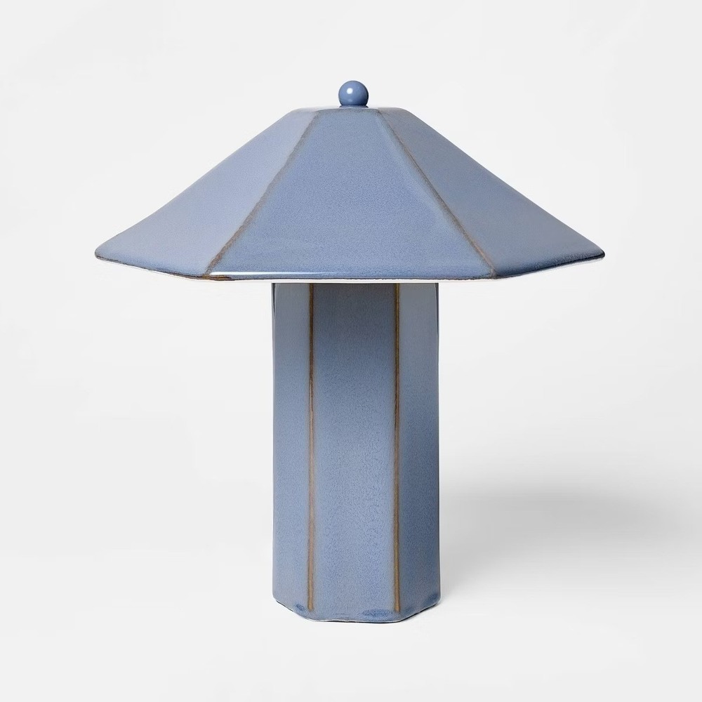 Ceramic Table Lamp Blue‎ - Threshold Studio McGee, Target Fall 2026 NWT